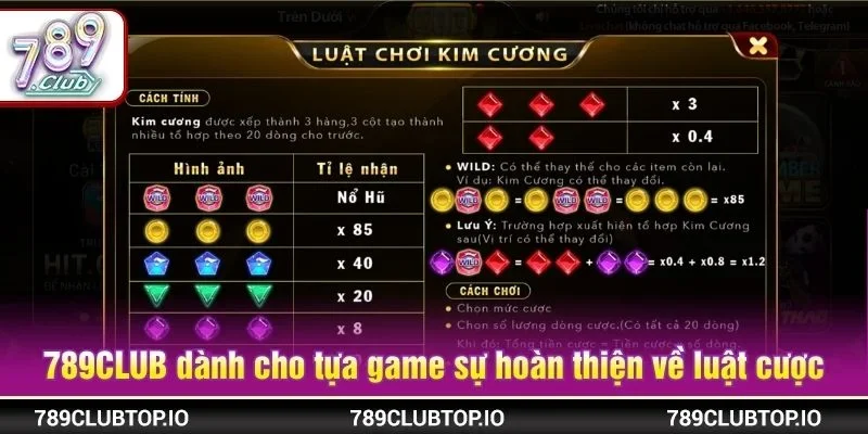 789CLUB dành cho tựa game sự hoàn thiện đầy đủ về luật cược